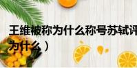 王維被稱為什么稱號蘇軾評價其詩(王維被稱為什么)