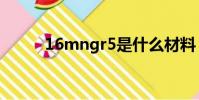 16mngr5是什么材料(16mng)