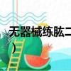 無器械練肱二頭肌的好處（無器械練肱二頭肌）