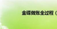金碟做賬全過程(金碟)