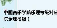 中國音樂學院樂理考級對應級別(中國音樂學院樂理考級)