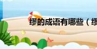 繆的成語有哪些(繆的成語)