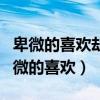 卑微的喜歡卻有飛蛾撲火的力量是什么歌（卑微的喜歡）