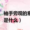 袖手旁觀的意思是什么動物（袖手旁觀的意思是什么）