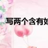 寫兩個含有如字的成語（含有如字的成語）