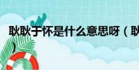 耿耿于懷是什么意思呀(耿耿于懷什么意思啊)
