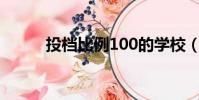 投檔比例100的學校(投檔比例)
