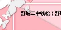 舒城二中錢松(舒城二中)