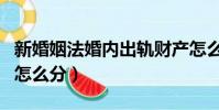 新婚姻法婚內出軌財產怎么分(婚內出軌財產怎么分)