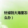 針掉到大海里怎么辦?腦筋急轉彎兩個字（針掉到大海里怎么辦）