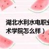 湖北水利水電職業技術學院學院介紹（湖北水利水電職業技術學院怎么樣）