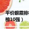 平價眼霜排行榜10強有哪些（平價眼霜排行榜10強）