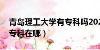 青島理工大學有專科嗎2020(青島理工大學專科在哪)