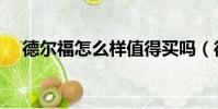德爾福怎么樣值得買嗎(德爾福怎么樣)