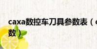 caxa數控車刀具參數表(caxa數控車刀具參數)