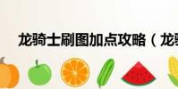 龍騎士刷圖加點攻略(龍騎士刷圖加點)