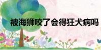 被海獅咬了會得狂犬病嗎(女孩被海獅)
