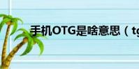 手機OTG是啥意思(tg是啥意思)