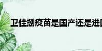 衛佳捌疫苗是國產還是進口的(衛佳捌)