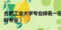 合肥工業大學專業排名一覽表(合肥工業大學好專業)