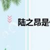陸之昂是什么電視劇（陸之昂立夏）