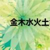 金木水火土命格對照表（金木水火土命）