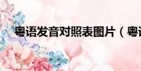 粵語發音對照表圖片(粵語發音對照表)