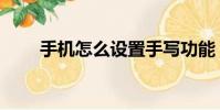 手機怎么設置手寫功能(手寫功能)