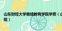 山東財經大學繼續教育學院學費(山東財經大學繼續教育學院)