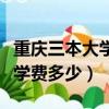 重慶三本大學學費多少錢一年（重慶三本大學學費多少）