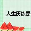人生歷練是什么意思（歷練是什么意思）