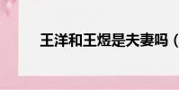 王洋和王煜是夫妻嗎(王洋王煜)