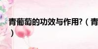 青葡萄的功效與作用?(青葡萄的功效與作用)