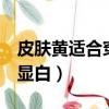 皮膚黃適合穿這6個顏色（皮膚黃穿什么顏色顯白）
