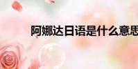 阿娜達日語是什么意思(阿娜達)