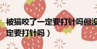 被貓咬了一定要打針嗎但沒出血(被貓咬了一定要打針嗎)