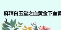 麻辣白玉堂之血黃金下血黃金下(麻辣白玉堂)