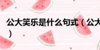 公大笑樂是什么句式(公大笑樂屬于什么描寫)