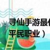 尋仙手游最佳平民職業2021（尋仙手游最佳平民職業）