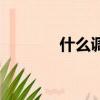 什么調歌頭（什么調什么頭）