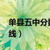 單縣五中分數線2022是多少（單縣五中分數線）