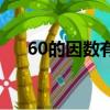60的因數有哪些數（60的因數有哪些）
