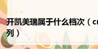 開凱美瑞屬于什么檔次(crmry豐田是什么系列)