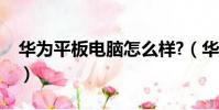 華為平板電腦怎么樣?(華為平板電腦怎么樣)