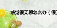 感覺很無聊怎么辦(很無聊怎么辦)