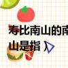 壽比南山的南山是指哪個南山（壽比南山的南山是指）