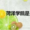 菏澤學院是幾本學費（菏澤學院是幾本）