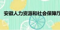 安徽人力資源和社會保障廳官網(安徽人)