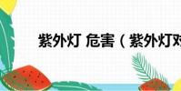 紫外燈 危害(紫外燈對人體傷害)