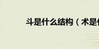 斗是什么結構(術是什么結構)